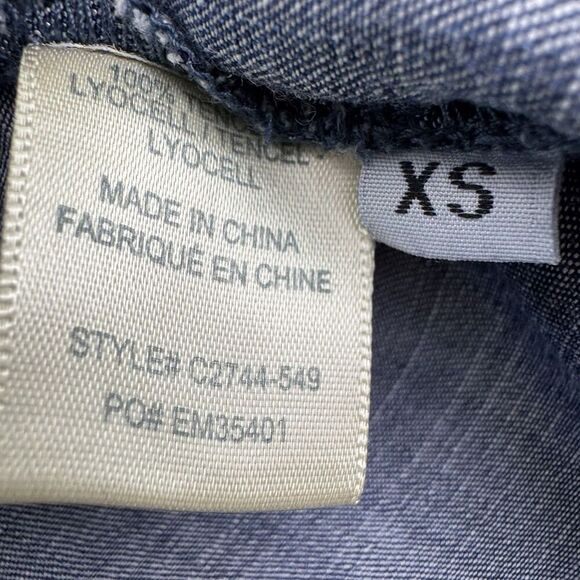 Cloth & Stone Blue Sleeveless Top Button Up Size XS - Picture 6 of 6